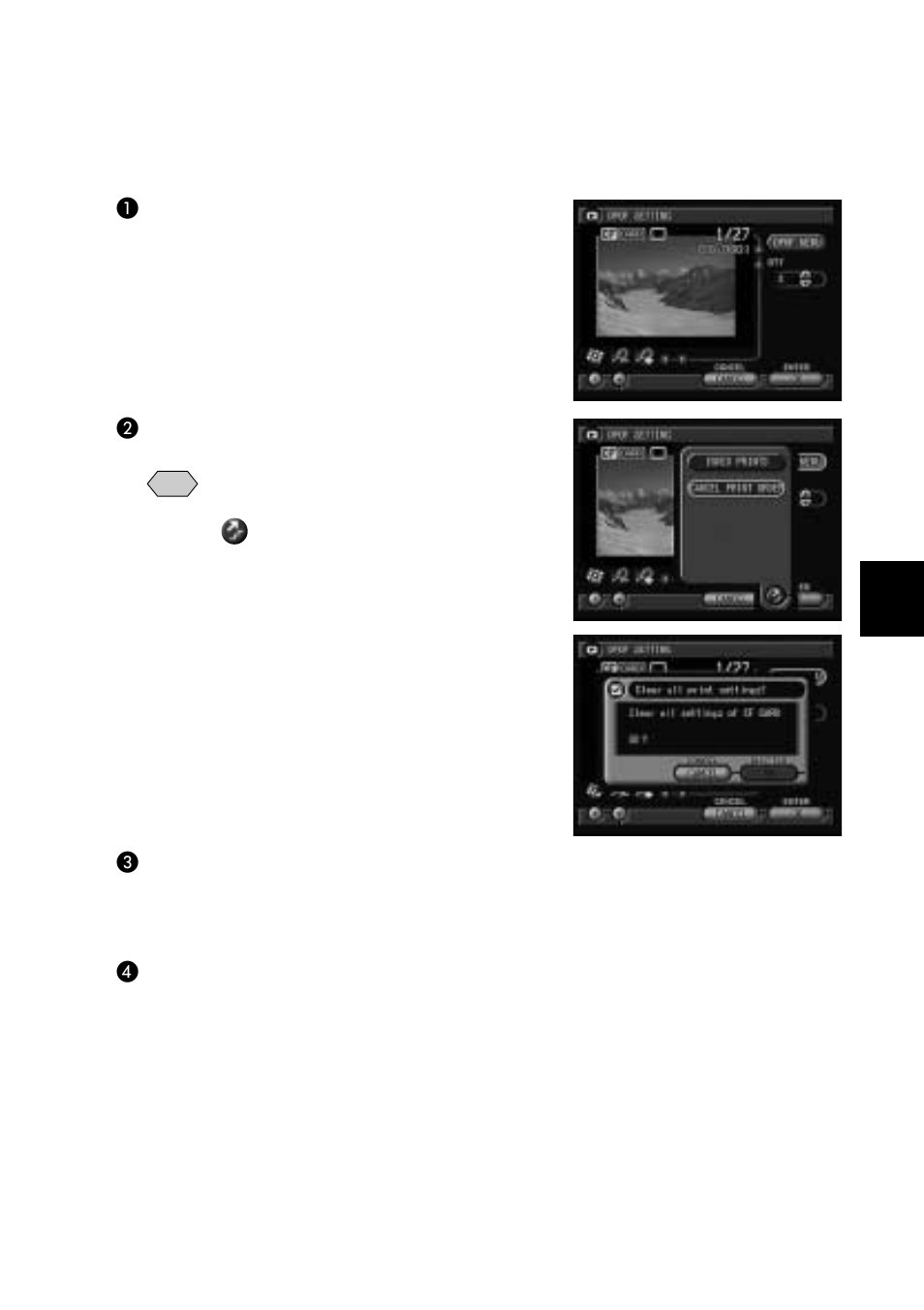 Canceling the dpof settings | Ricoh Camera RDC-i700 User Manual | Page 107 / 155