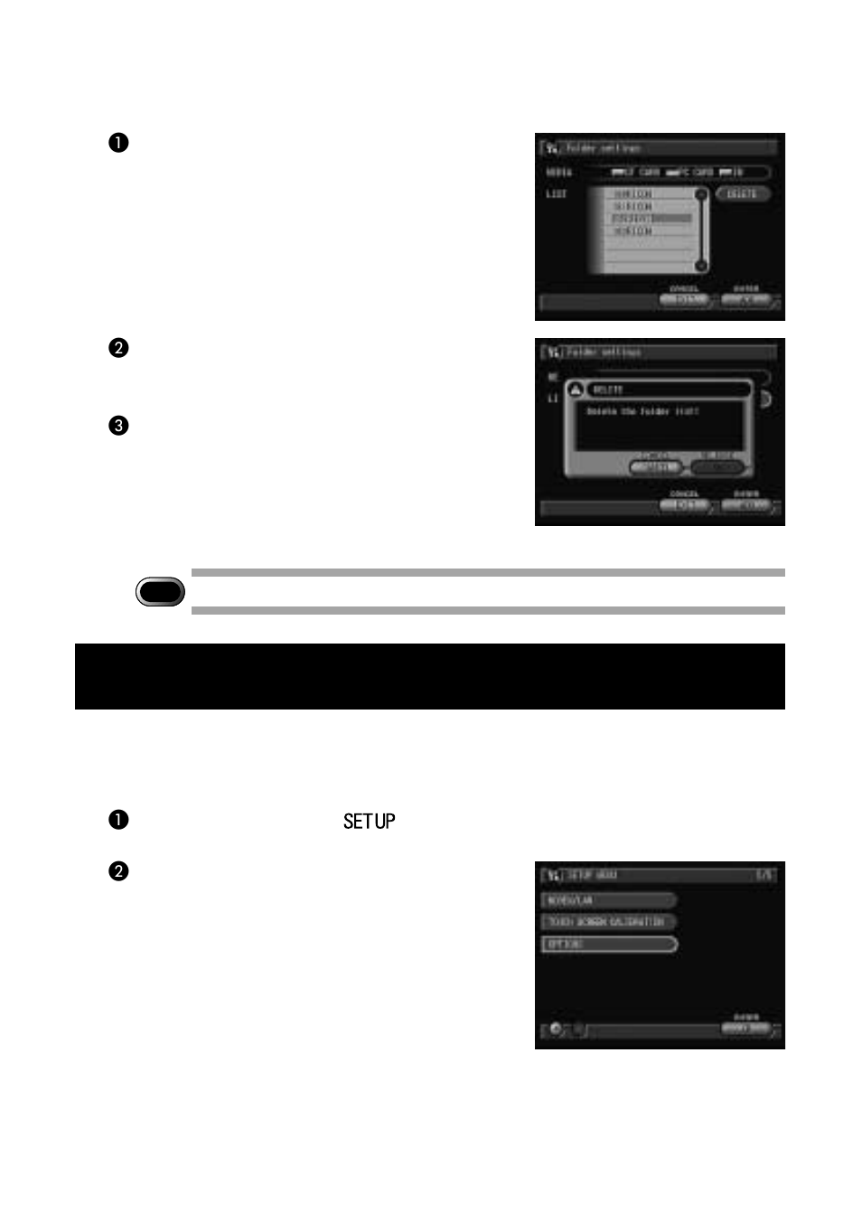 Deleting a folder | Ricoh Camera RDC-i700 User Manual | Page 124 / 155