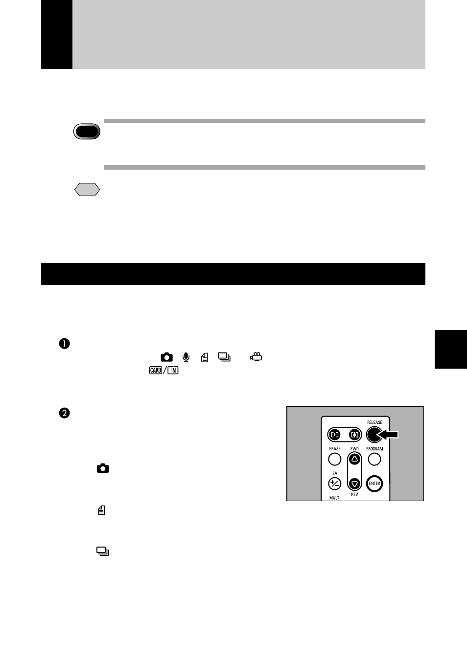 Using the remote control, Shooting | Ricoh Camera RDC-i700 User Manual | Page 127 / 155