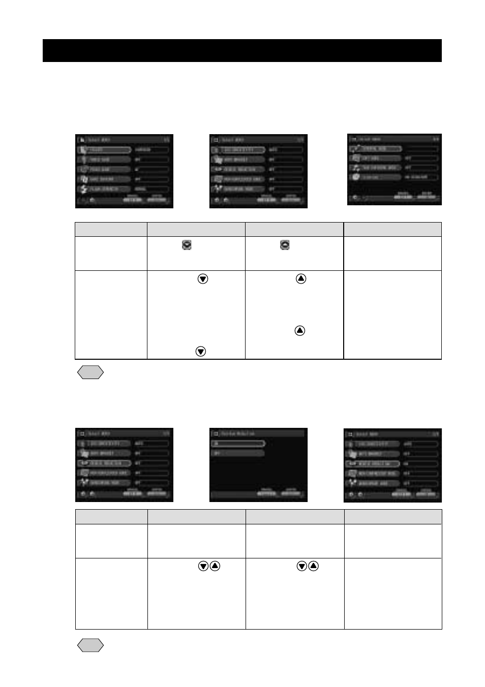 Selecting and canceling items, Switching the displays | Ricoh Camera RDC-i700 User Manual | Page 34 / 155