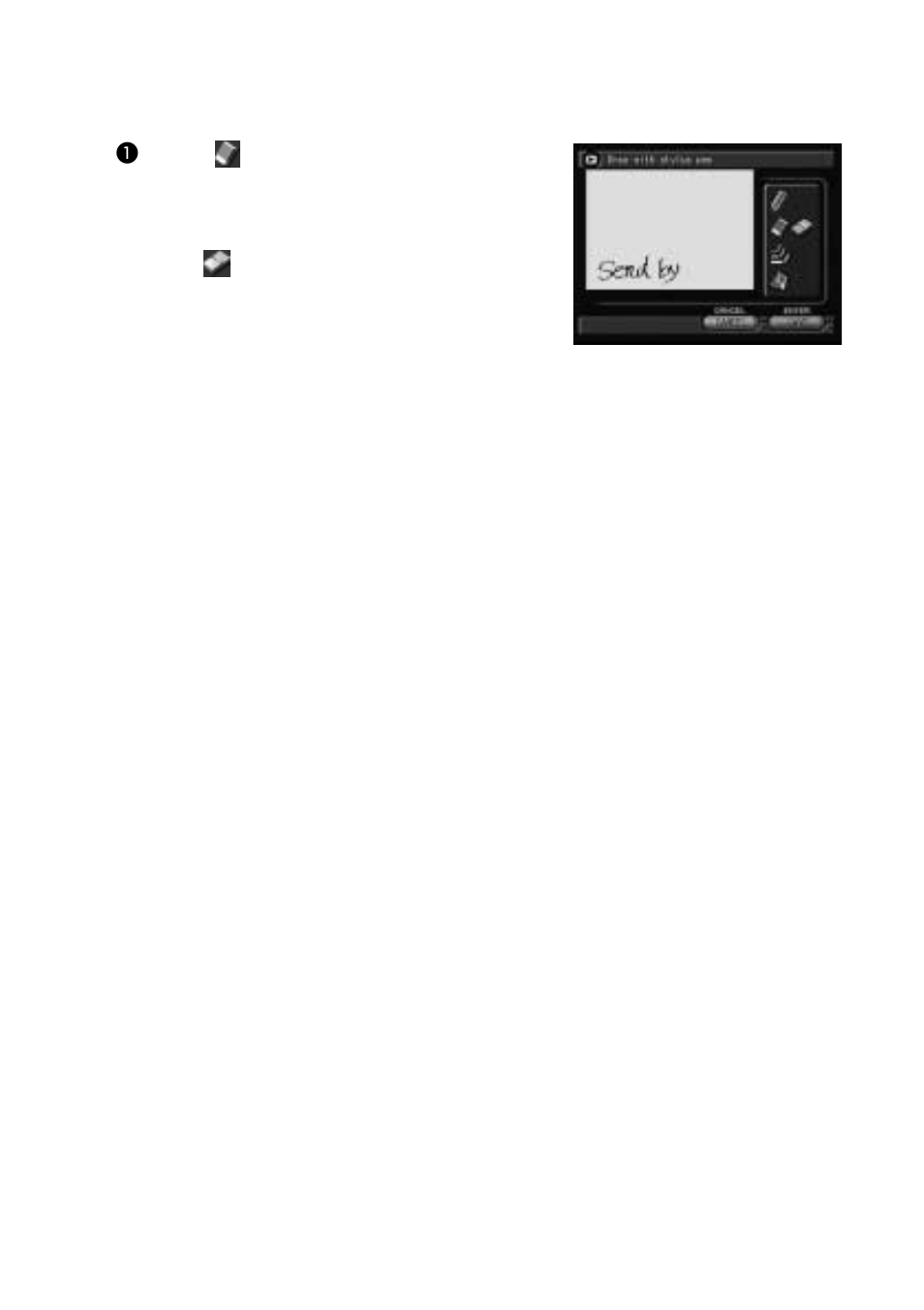 Erasing the characters or diagrams | Ricoh Camera RDC-i700 User Manual | Page 40 / 155