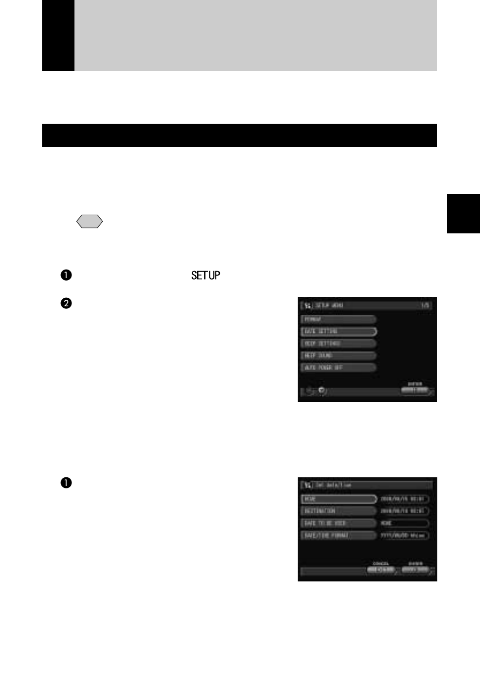 Registering the camera information, Setting the date and time, Set the date and time | Ricoh Camera RDC-i700 User Manual | Page 41 / 155