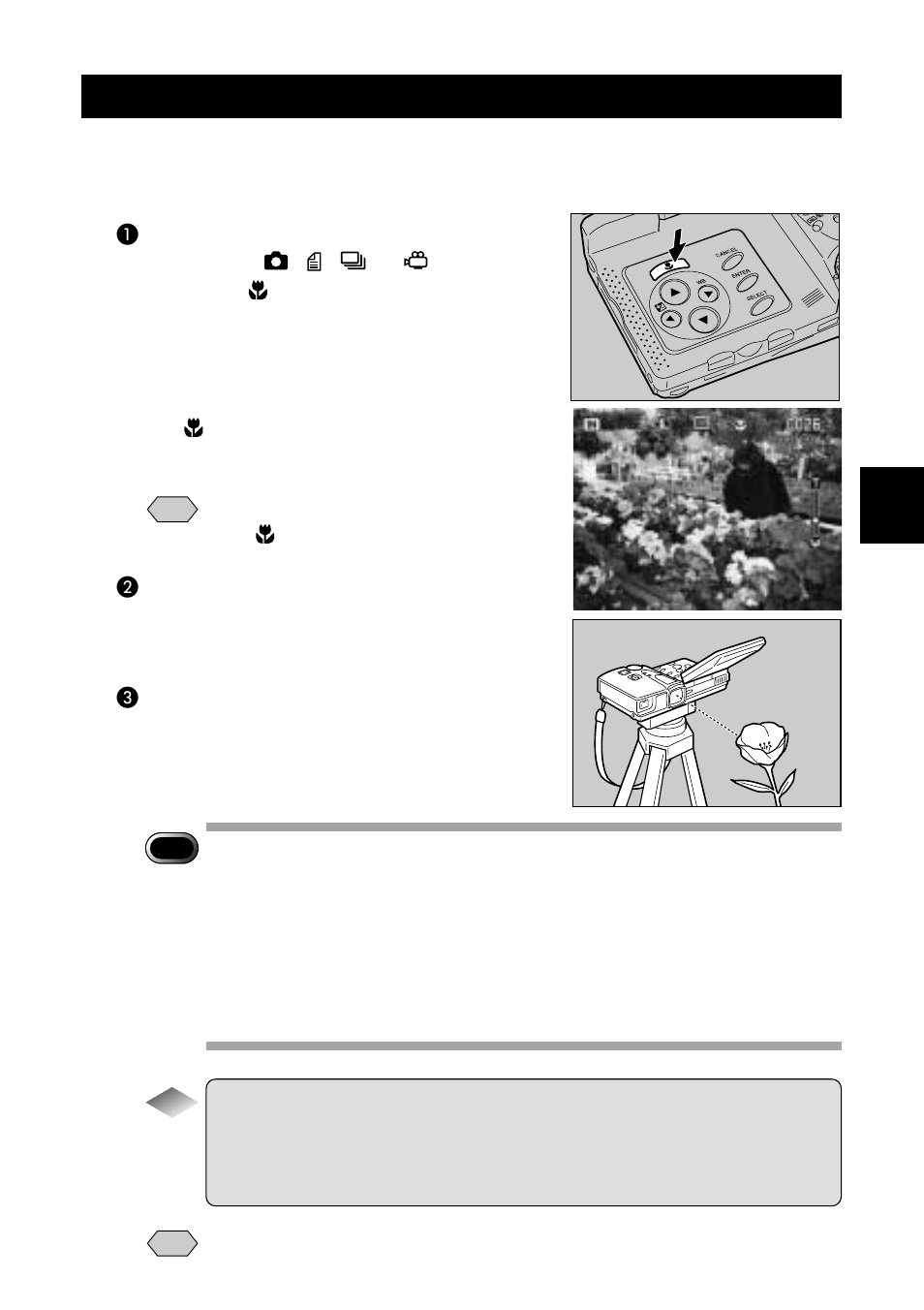 Close-up shooting (macro mode), Shutter release button | Ricoh Camera RDC-i700 User Manual | Page 71 / 155