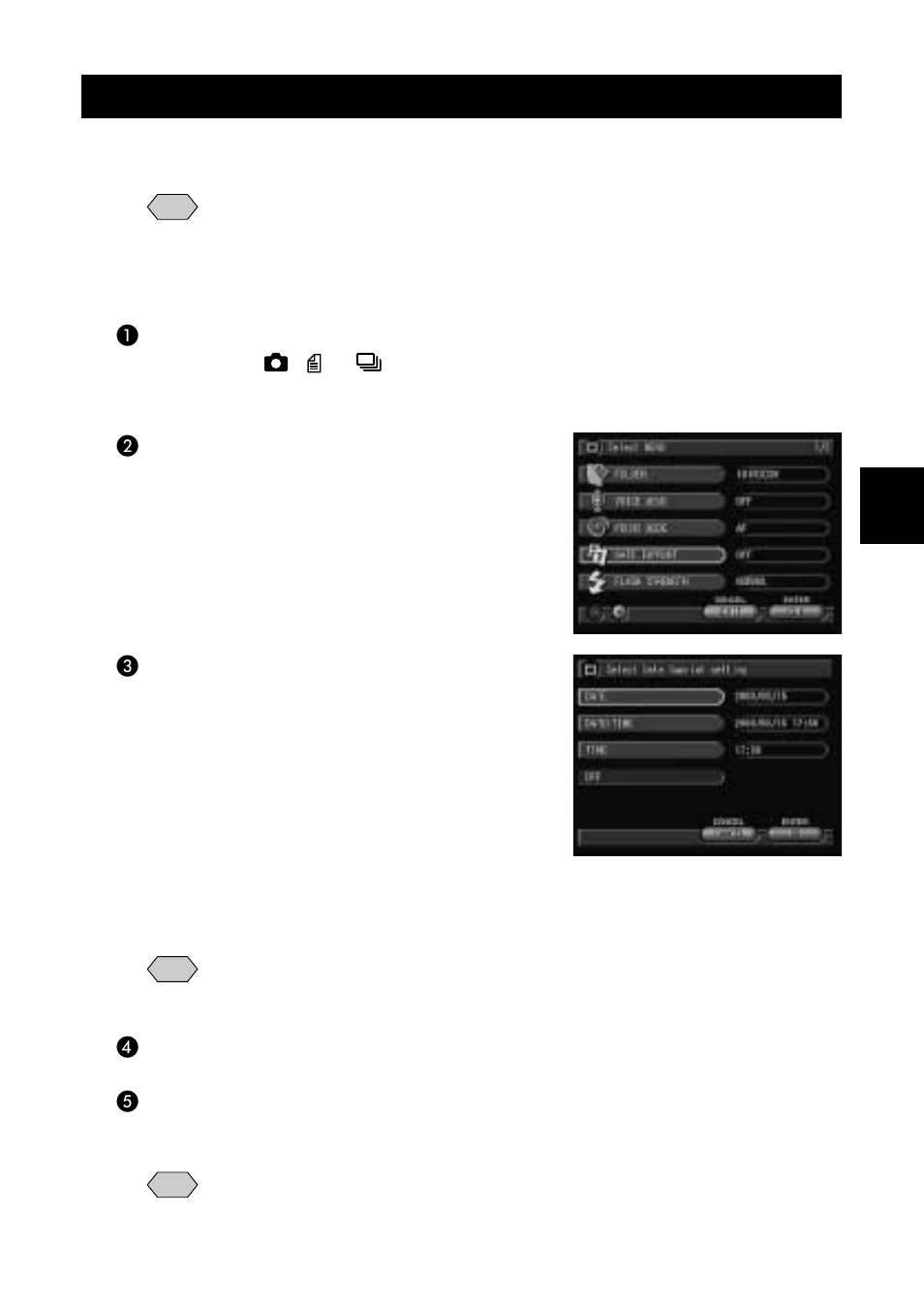 Date imprinting | Ricoh Camera RDC-i700 User Manual | Page 73 / 155