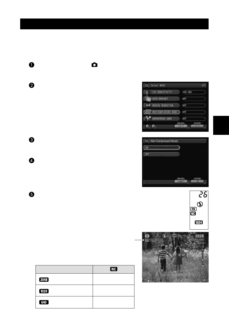 Non-compressed mode | Ricoh Camera RDC-i700 User Manual | Page 77 / 155