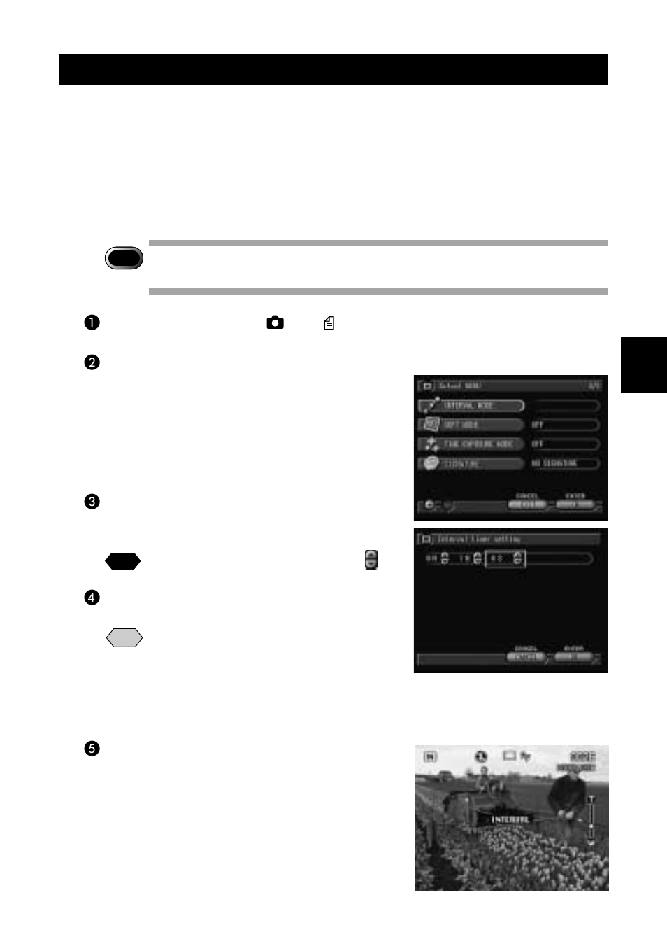 Interval (time-lapse) recording | Ricoh Camera RDC-i700 User Manual | Page 79 / 155