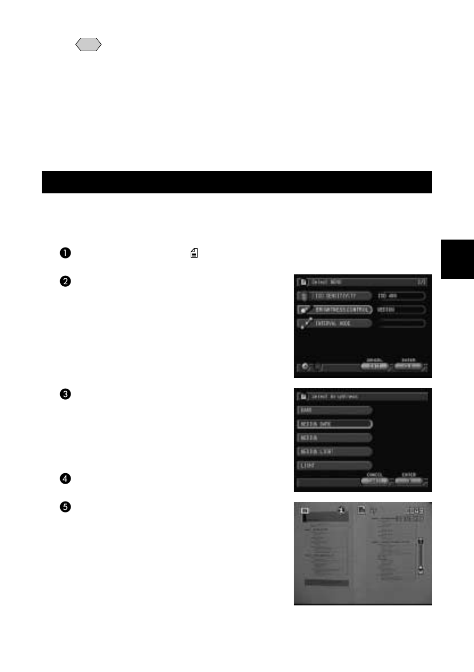 Changing the brightness in text mode | Ricoh Camera RDC-i700 User Manual | Page 83 / 155