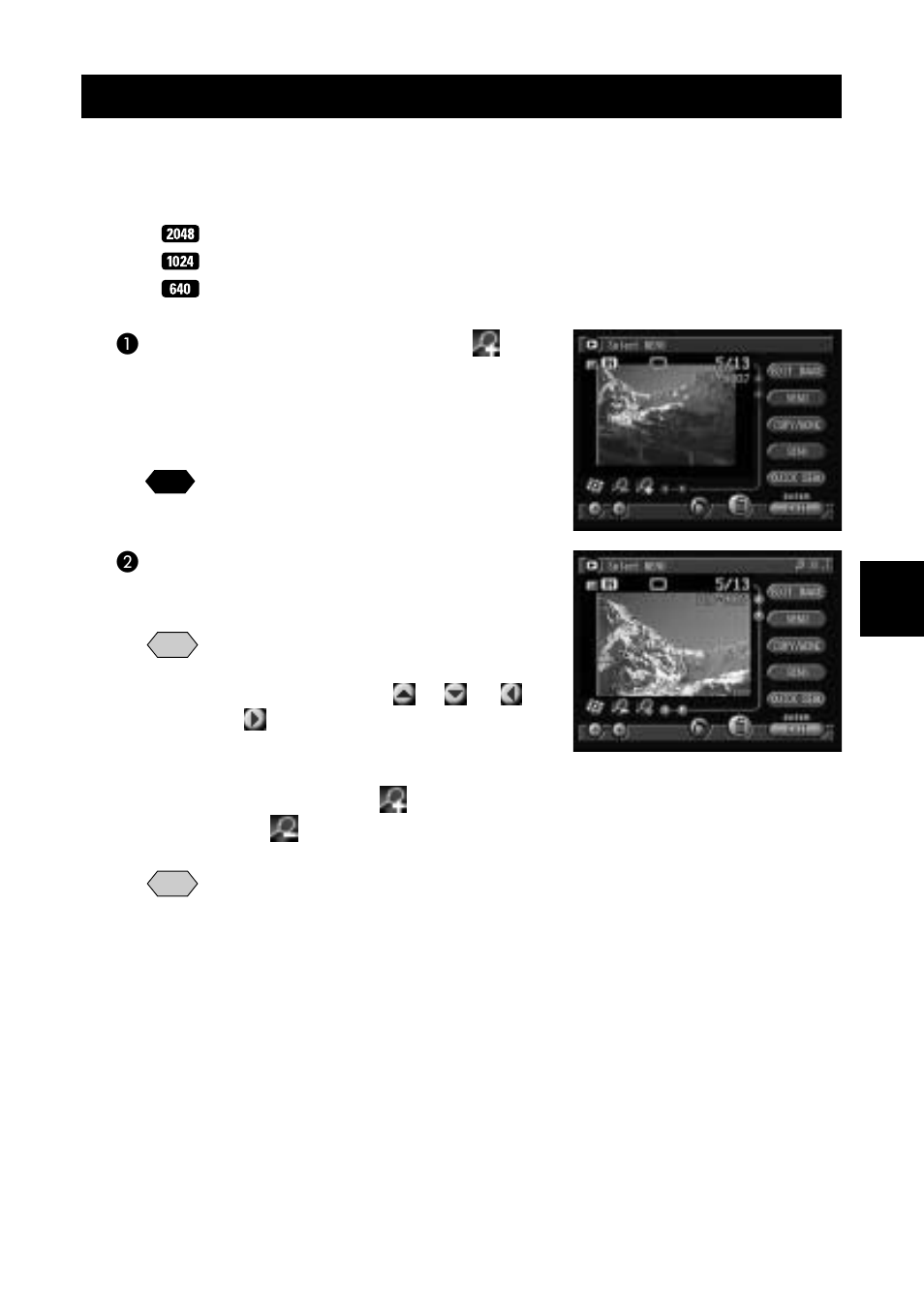 Magnifying a file (zoom playback) | Ricoh Camera RDC-i700 User Manual | Page 93 / 155