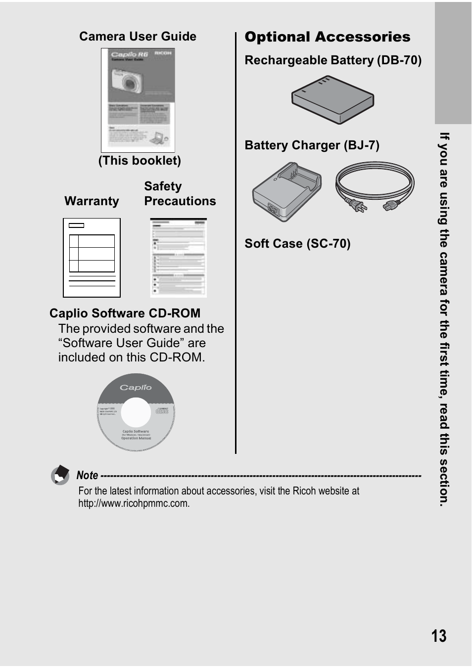 Ricoh Caplio R6 User Manual | Page 15 / 195