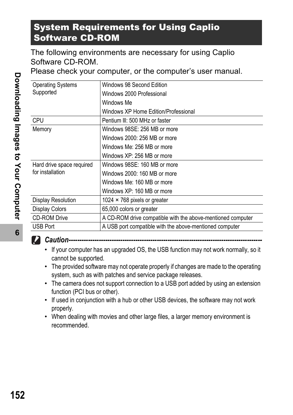 Ricoh Caplio R6 User Manual | Page 154 / 195