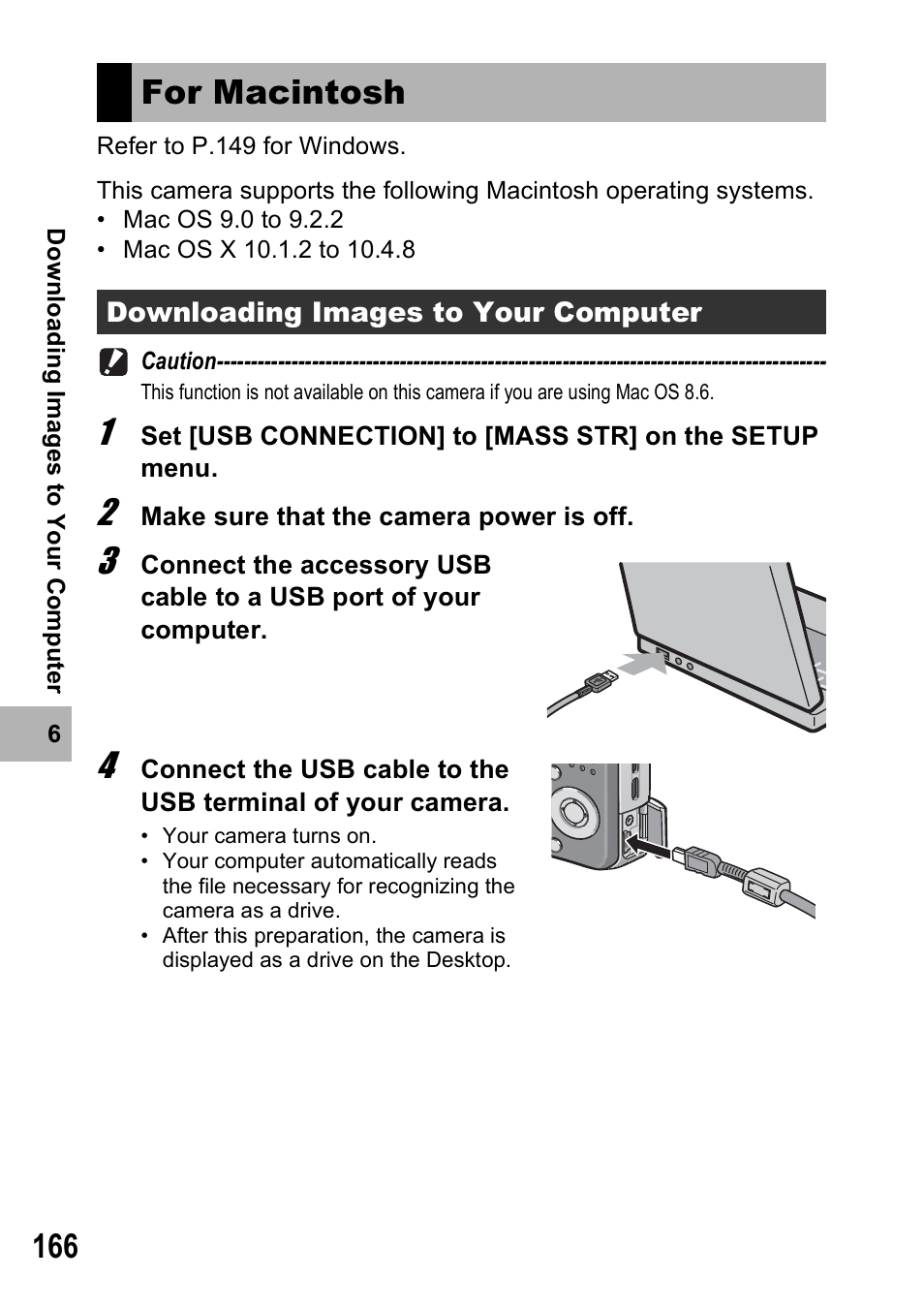 For macintosh | Ricoh Caplio R6 User Manual | Page 168 / 195