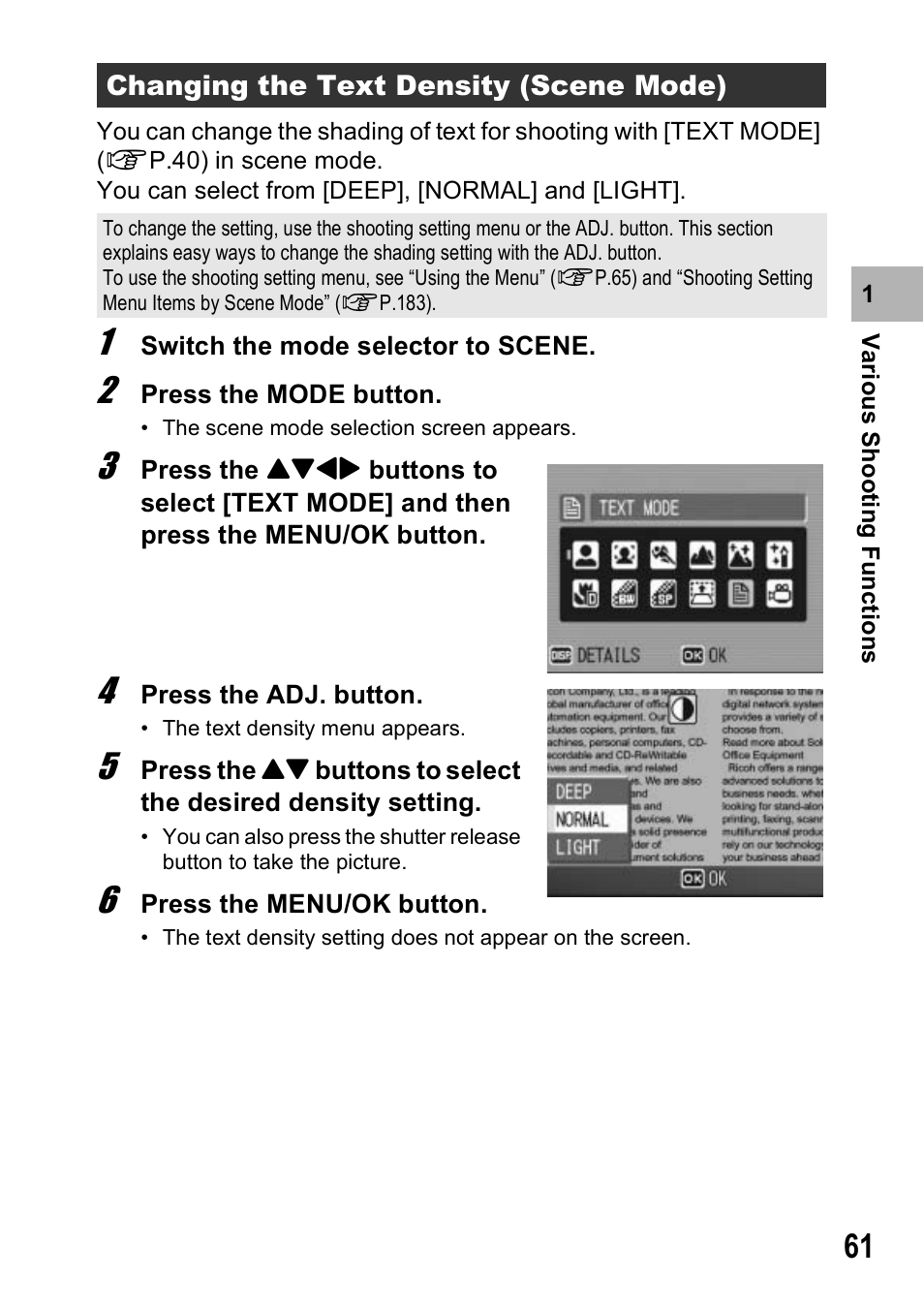 Ricoh Caplio R6 User Manual | Page 63 / 195