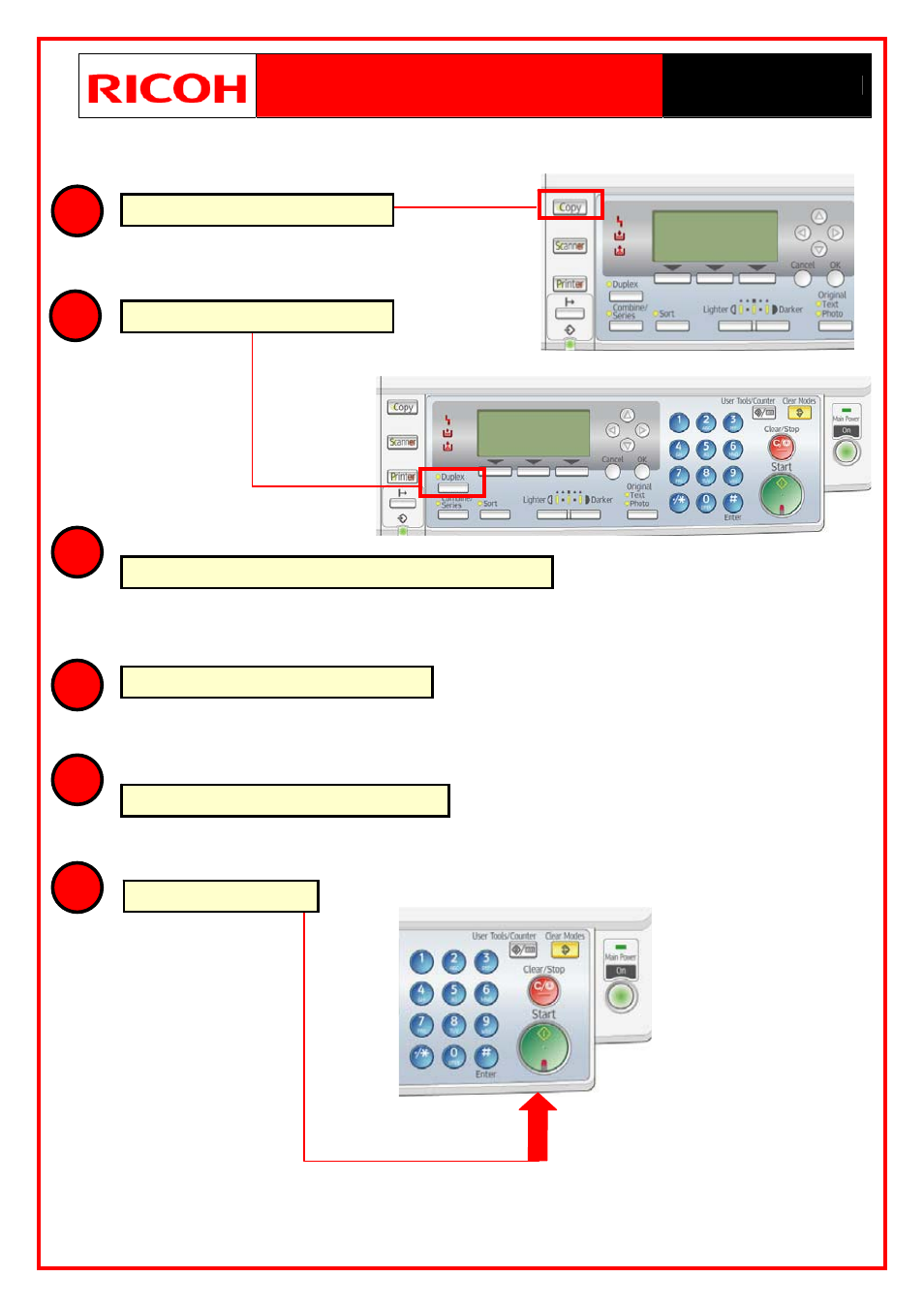 Make double sided copies | Ricoh MP 2000LE User Manual | Page 2 / 10