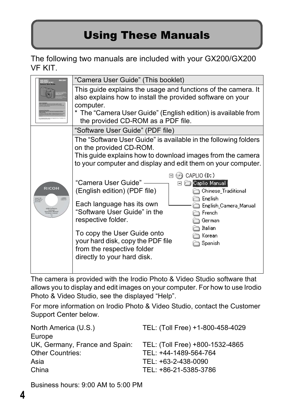 Using these manuals | Ricoh GX200 VF KIT User Manual | Page 6 / 266