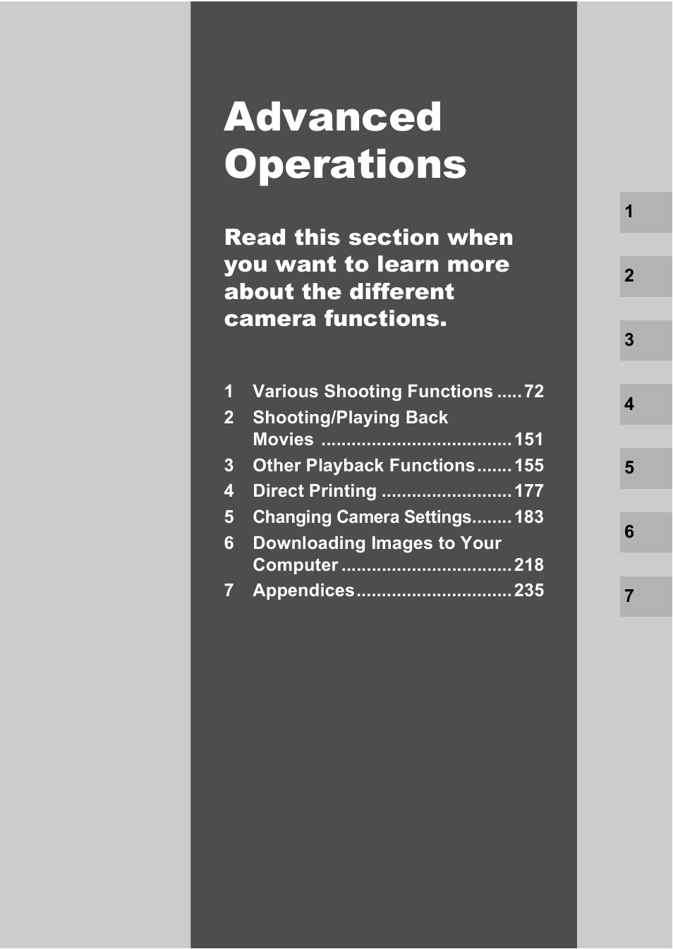 Advanced operations | Ricoh GX200 VF KIT User Manual | Page 73 / 266