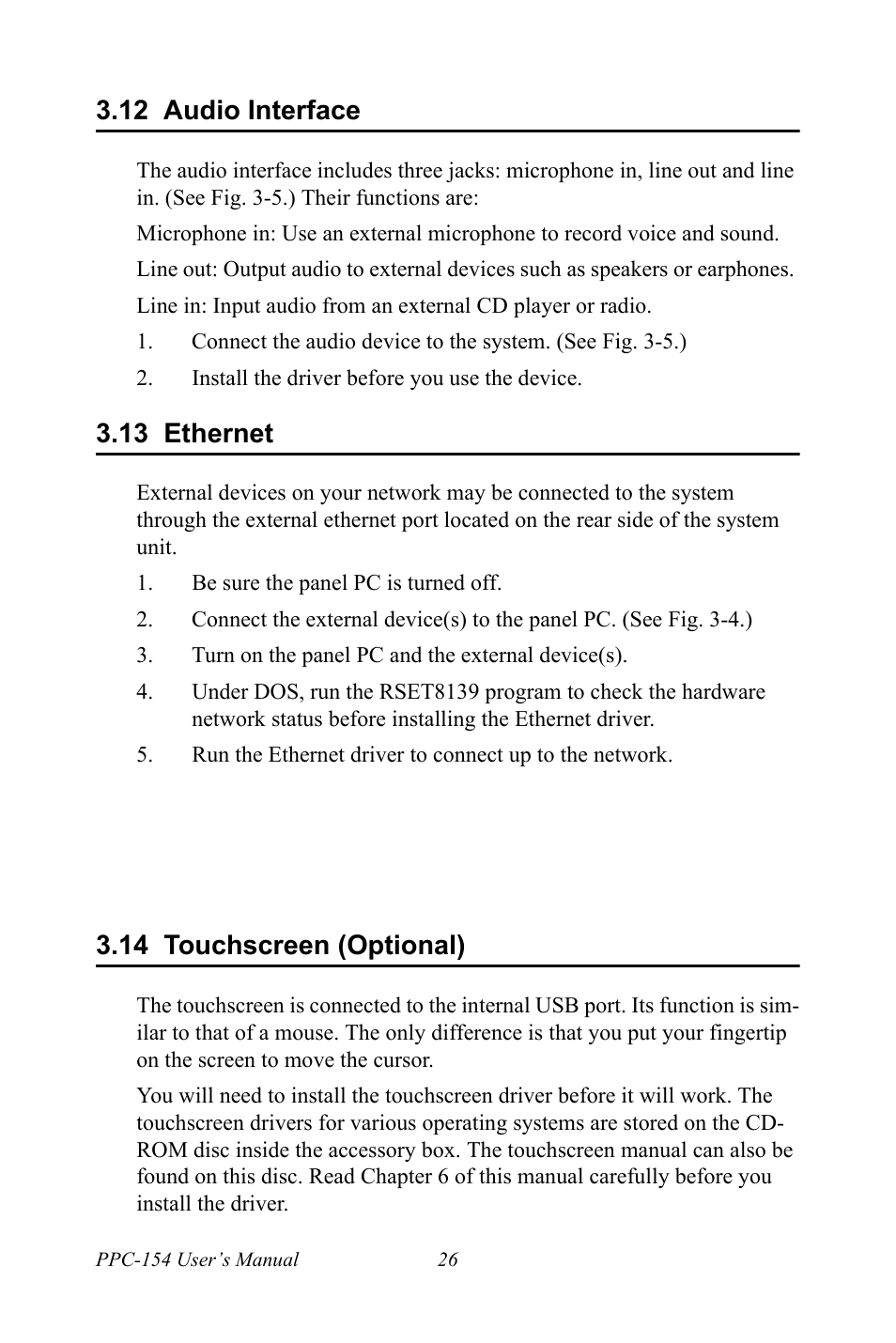 12 audio interface, 13 ethernet, 14 touchscreen (optional) | Audio interface, Ethernet, Touchscreen (optional) | Ricoh PPC-154 User Manual | Page 34 / 70