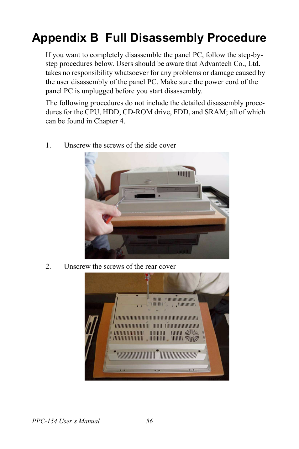 Appendix b full disassembly procedure, Appendix c full disassembly procedure | Ricoh PPC-154 User Manual | Page 64 / 70