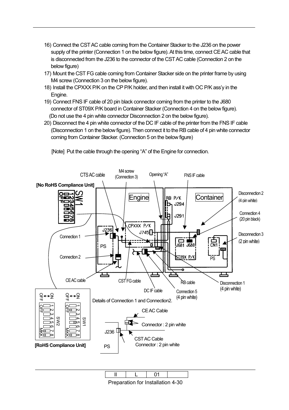 Engine container | Ricoh 70E User Manual | Page 78 / 122
