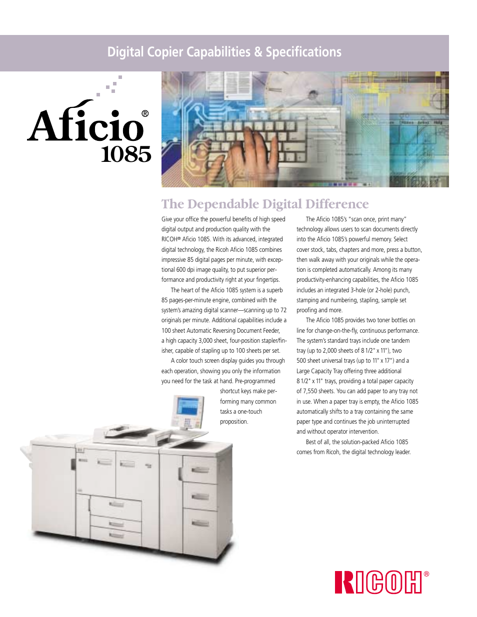 Ricoh Aficio 1085 User Manual | Page 11 / 14