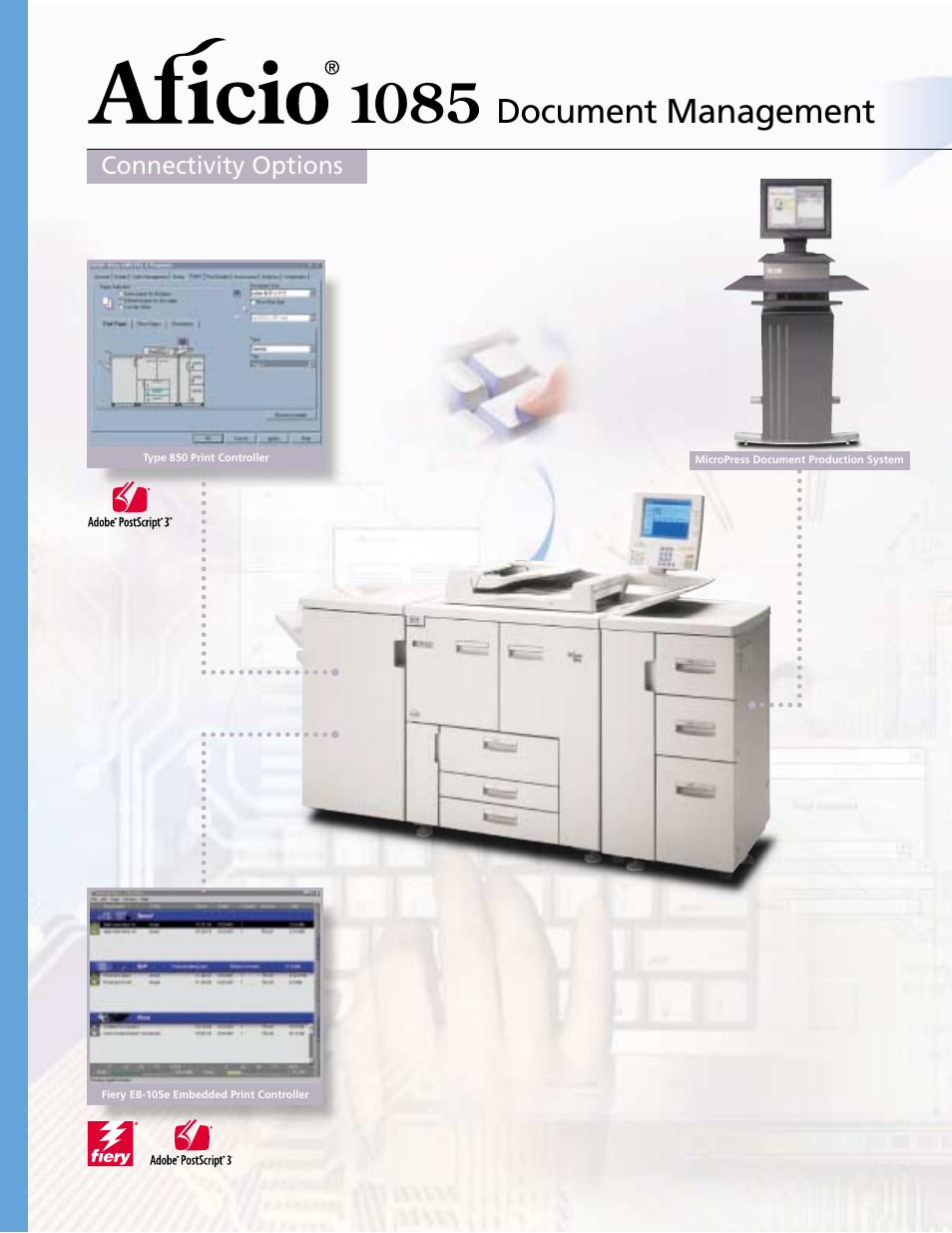 Document management | Ricoh Aficio 1085 User Manual | Page 4 / 14