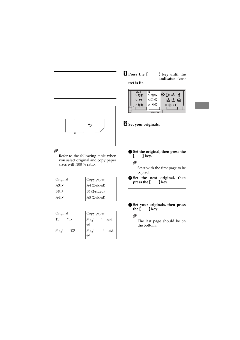 Book -> 2-sided | Ricoh 450 User Manual | Page 105 / 209