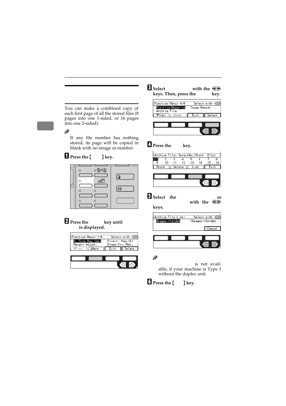 Printing a list of the stored images | Ricoh 450 User Manual | Page 122 / 209