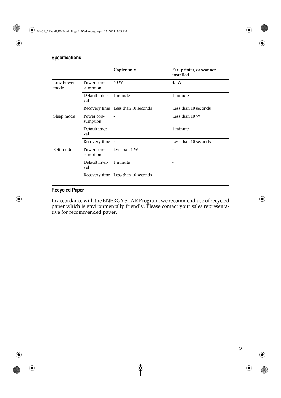 Ricoh Aficio DSm616 User Manual | Page 21 / 128