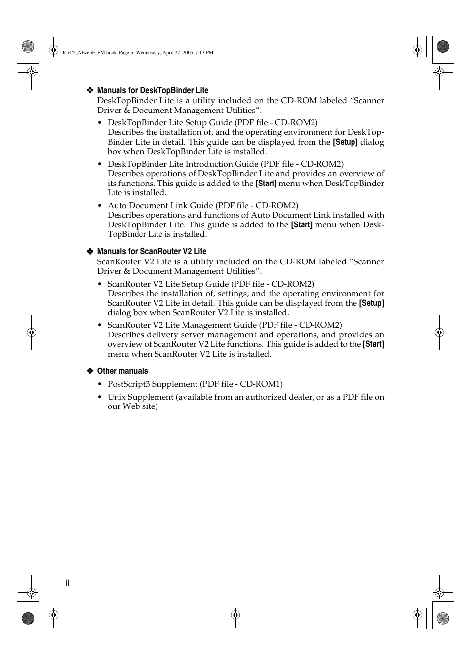 Ricoh Aficio DSm616 User Manual | Page 4 / 128