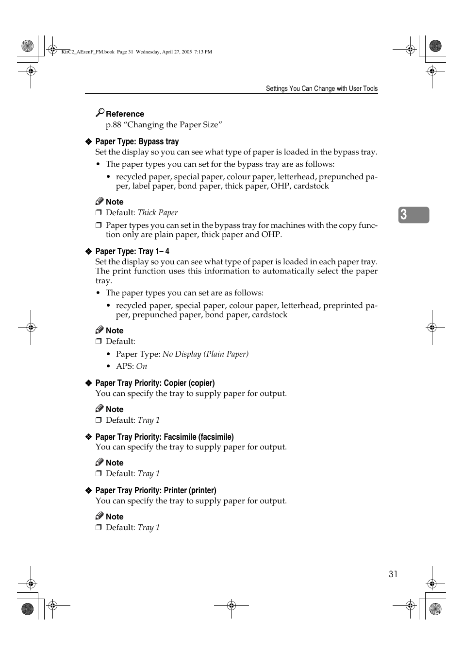 Ricoh Aficio DSm616 User Manual | Page 43 / 128