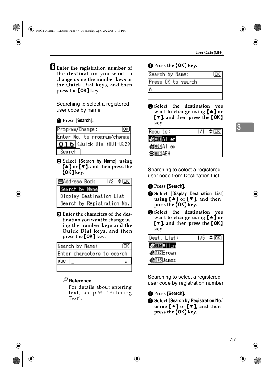 Ricoh Aficio DSm616 User Manual | Page 59 / 128