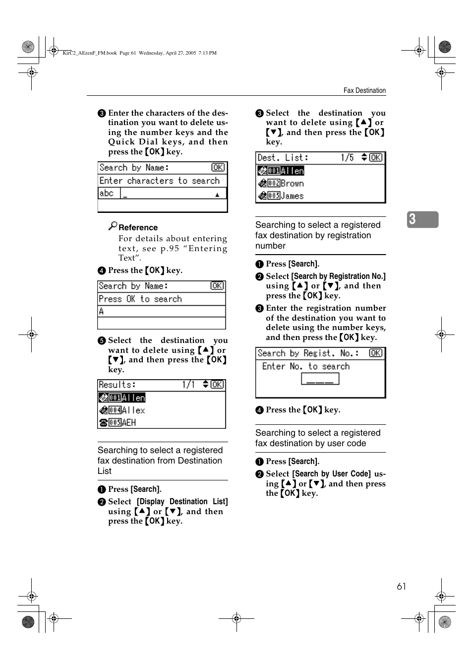 Ricoh Aficio DSm616 User Manual | Page 73 / 128