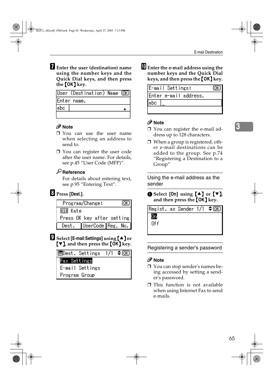 Ricoh Aficio DSm616 User Manual | Page 77 / 128