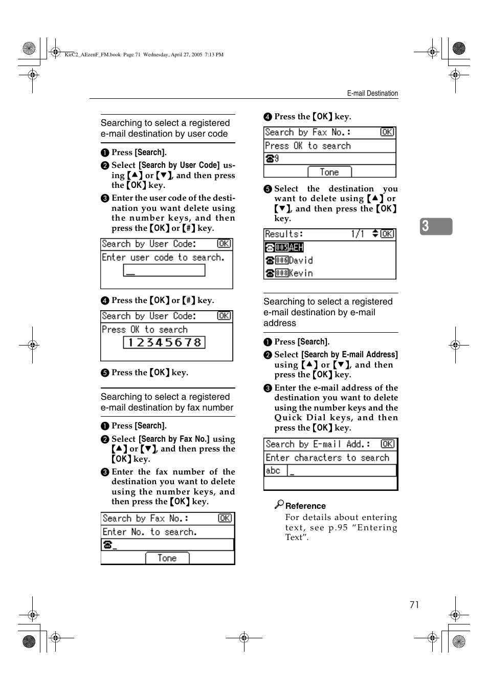 Ricoh Aficio DSm616 User Manual | Page 83 / 128