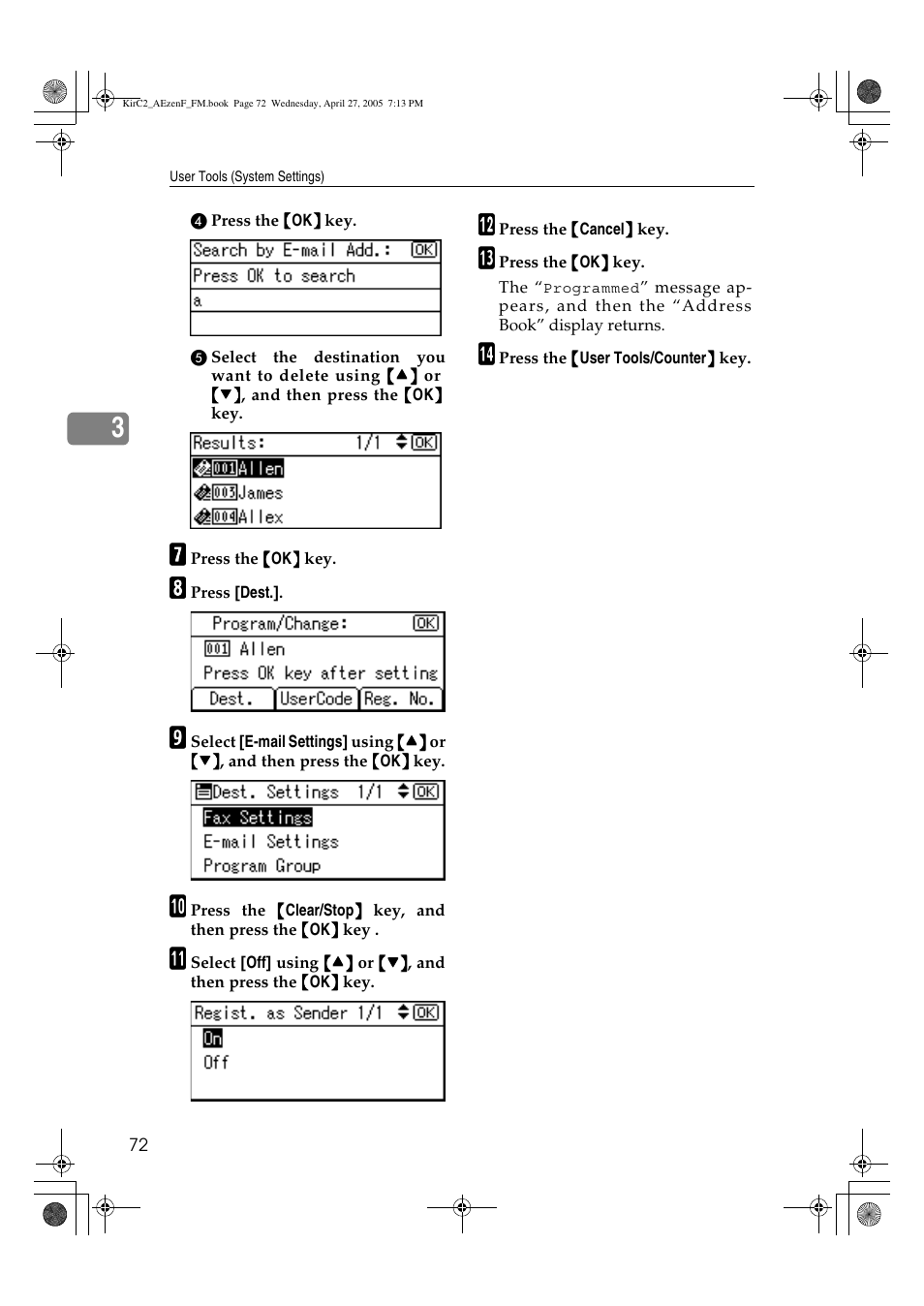 Ricoh Aficio DSm616 User Manual | Page 84 / 128