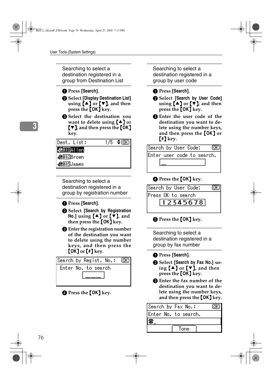 Ricoh Aficio DSm616 User Manual | Page 88 / 128