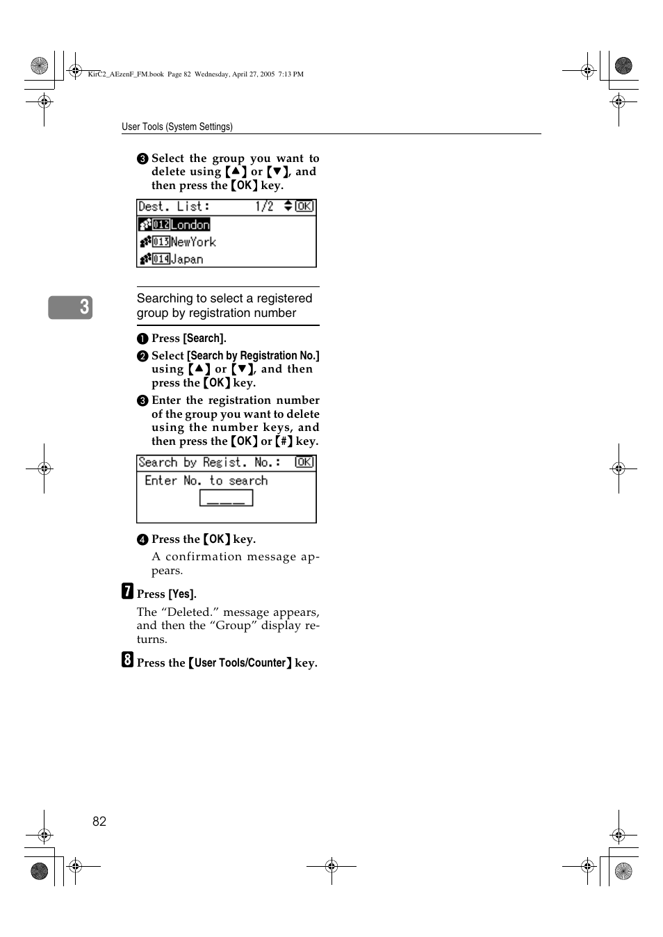 Ricoh Aficio DSm616 User Manual | Page 94 / 128