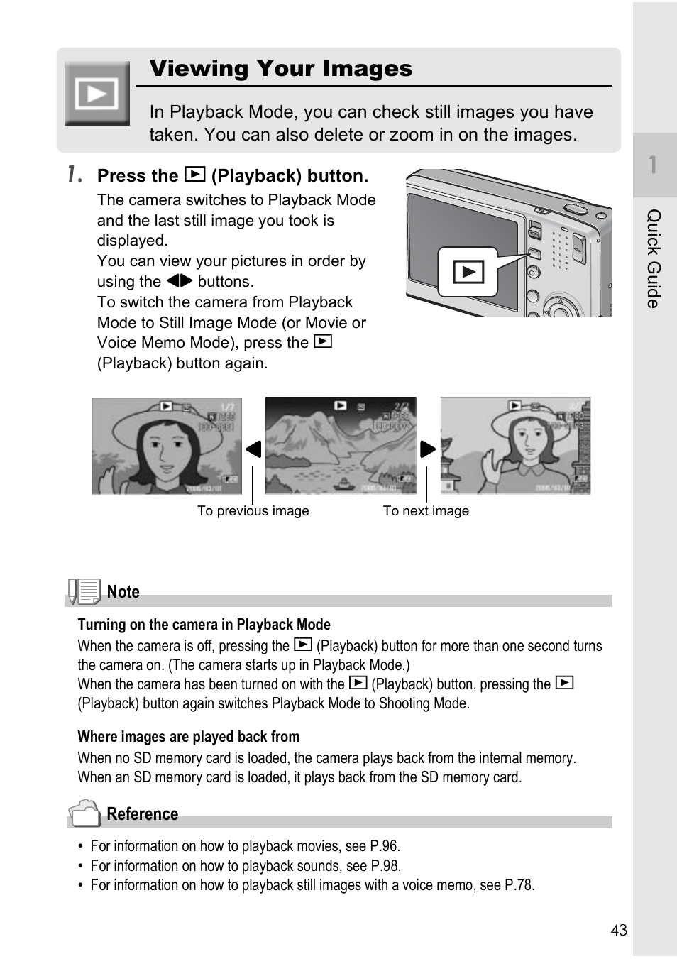 Viewing your images | Ricoh CAPLIO R4 User Manual | Page 45 / 188