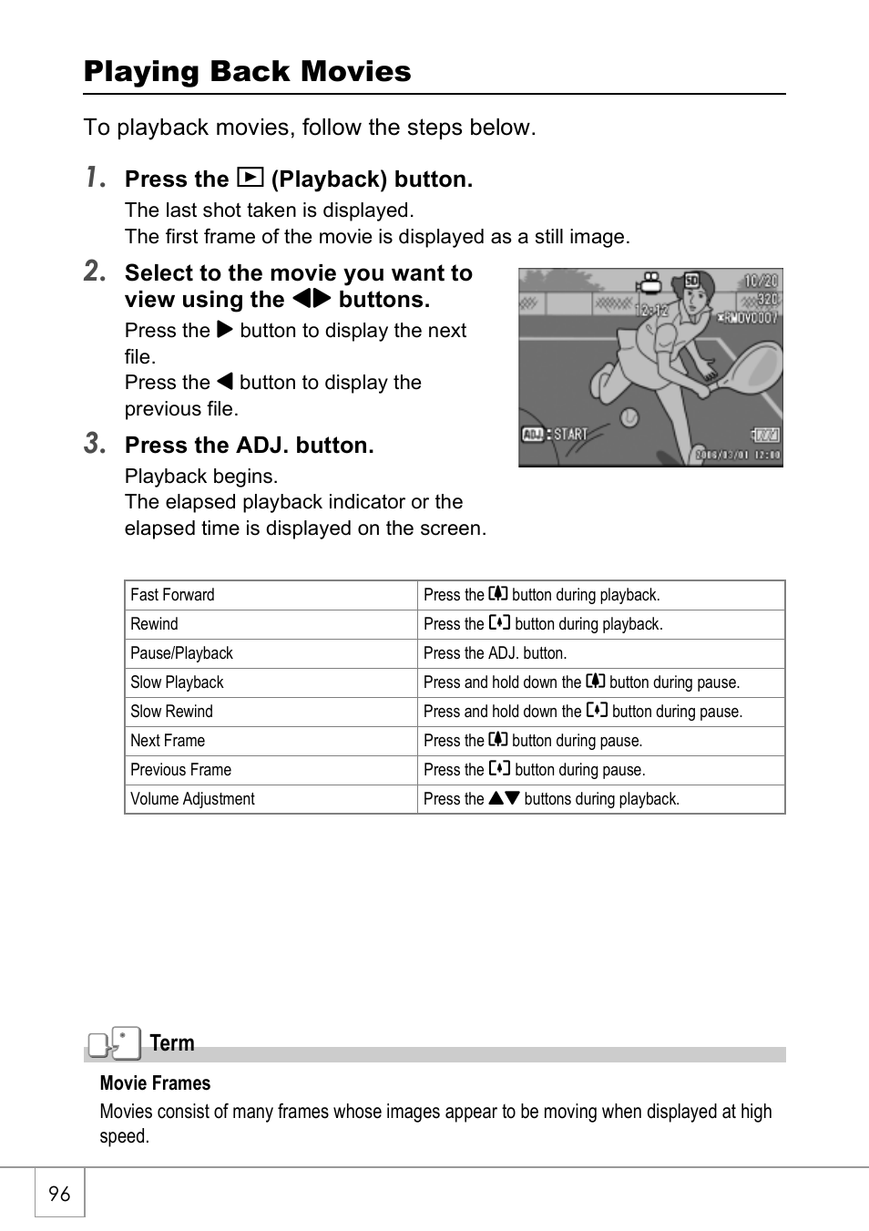 Playing back movies | Ricoh CAPLIO R4 User Manual | Page 98 / 188