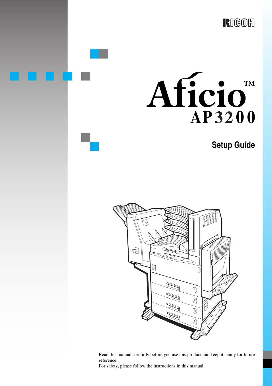Ricoh Aficio AP3200 User Manual | 102 pages
