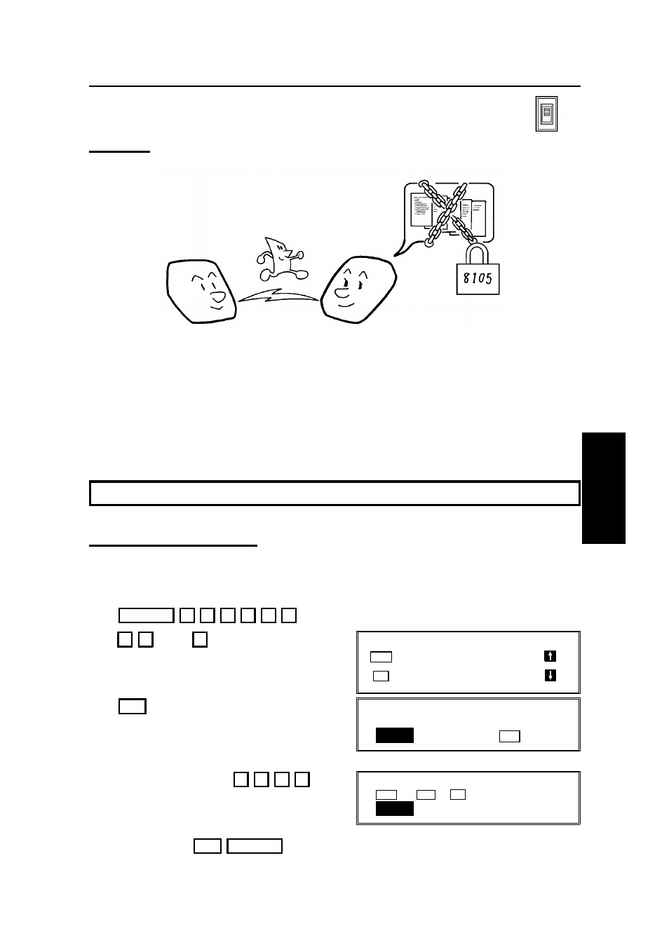 Then, Until the screen is as shown opposite. 2, Store the id | Ricoh FAX5600L User Manual | Page 143 / 269