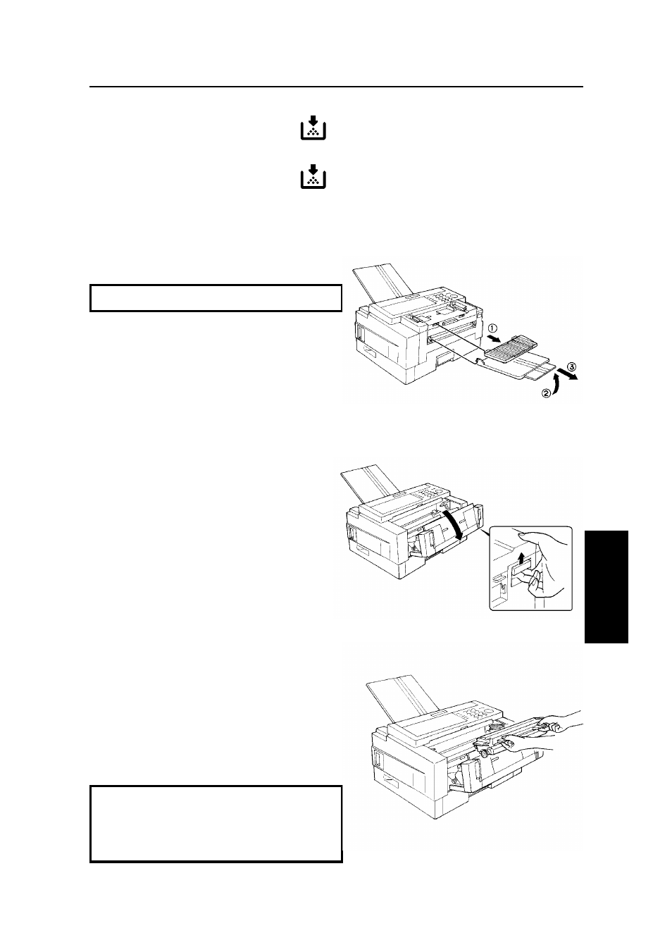 Replacing the toner cassette, Replacement procedure | Ricoh FAX5600L User Manual | Page 209 / 269
