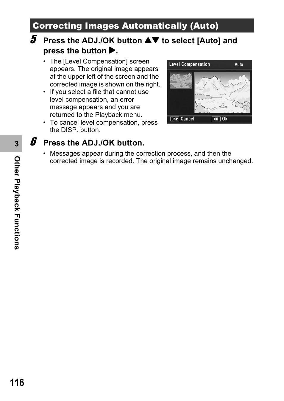 Correcting images automatically (auto) | Ricoh R8 User Manual | Page 118 / 211