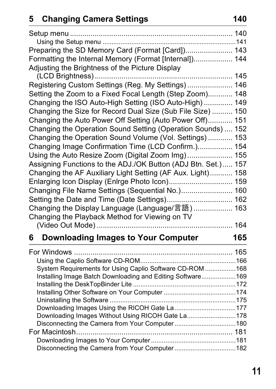 Ricoh R8 User Manual | Page 13 / 211