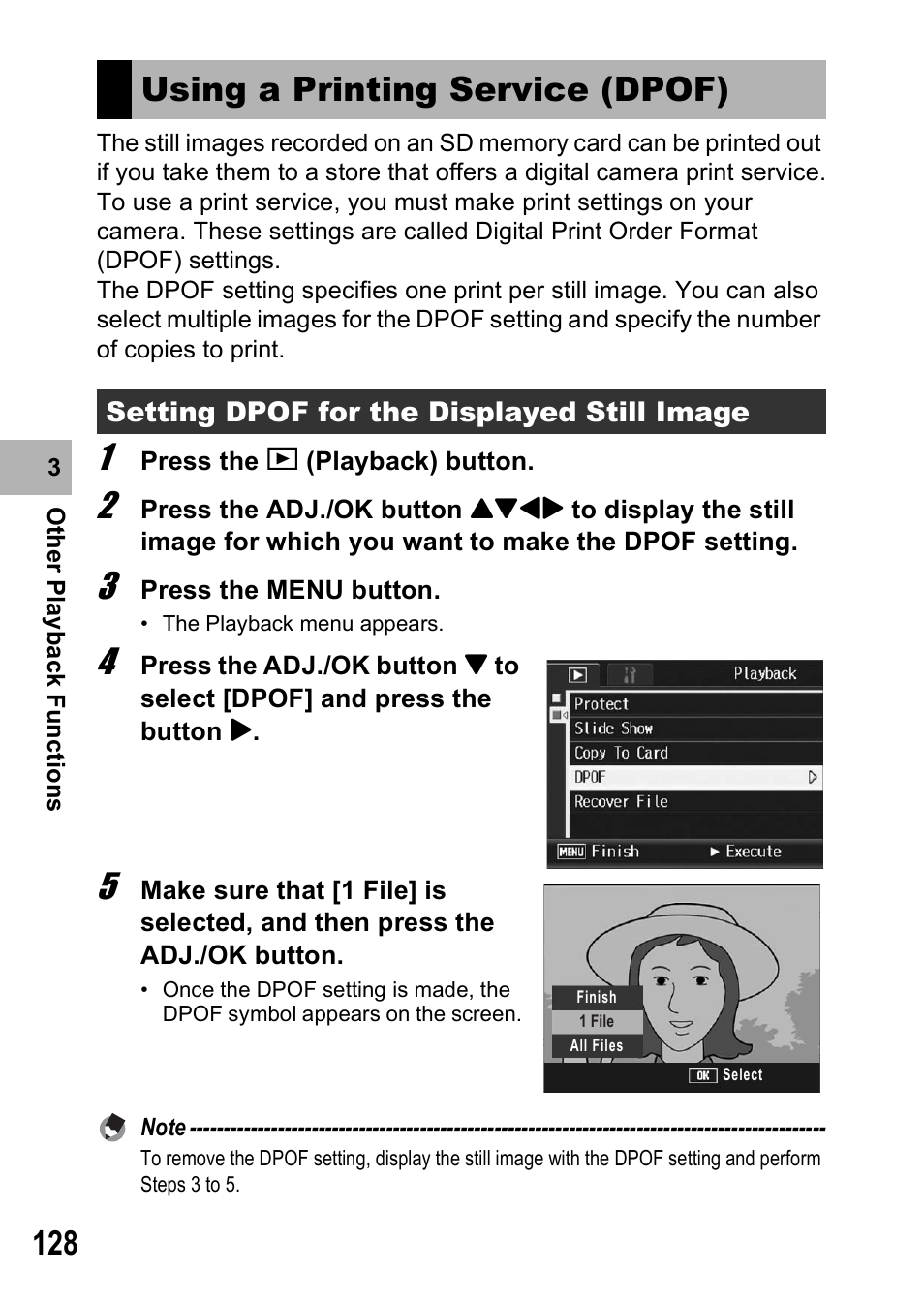 Using a printing service (dpof) | Ricoh R8 User Manual | Page 130 / 211