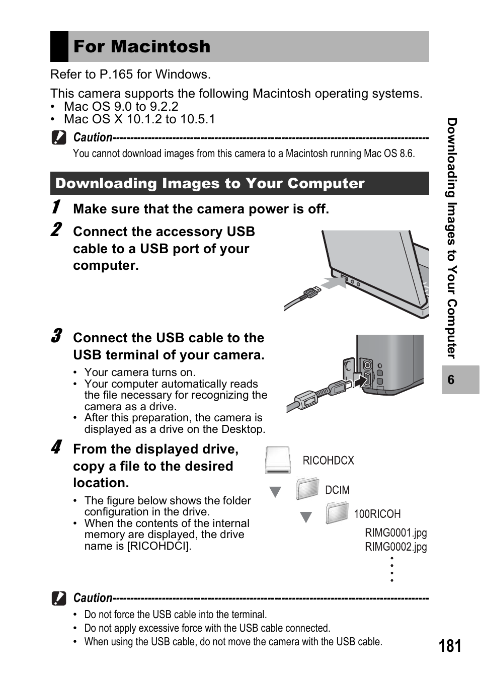 For macintosh | Ricoh R8 User Manual | Page 183 / 211