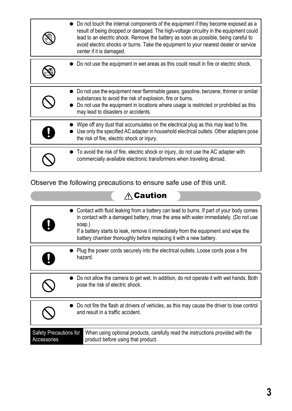 Caution | Ricoh R8 User Manual | Page 5 / 211