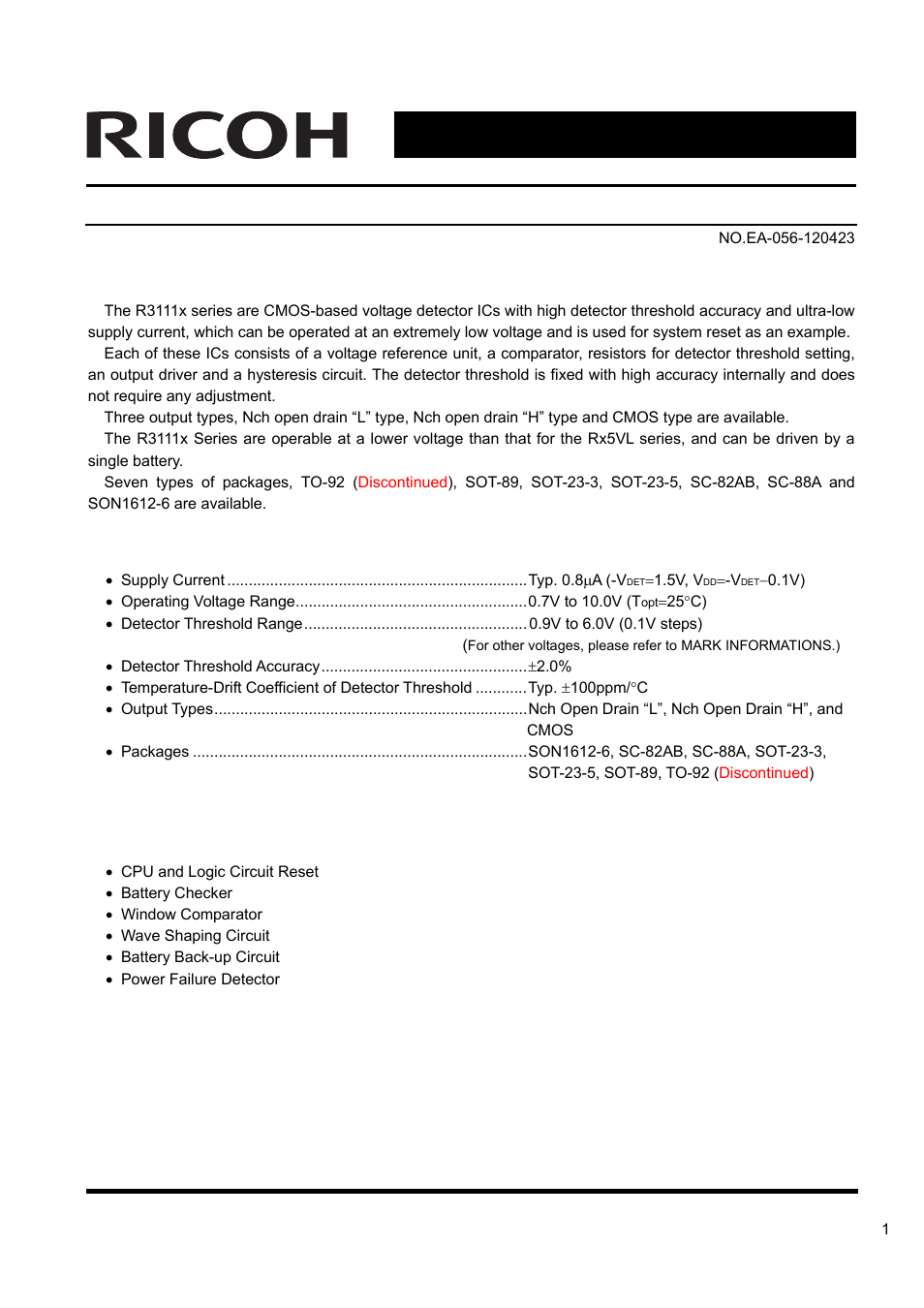Ricoh R3111x Series User Manual | 25 pages