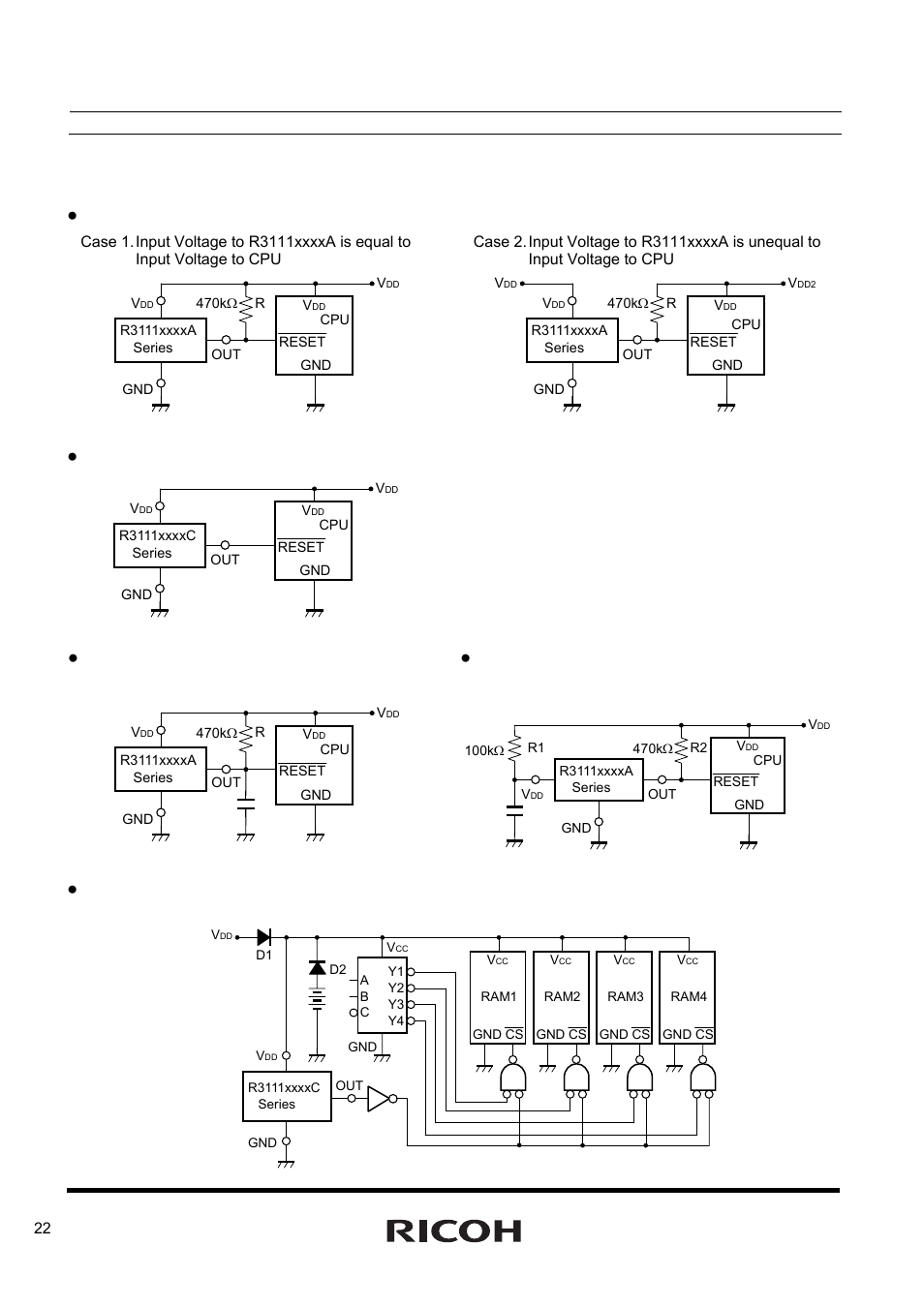 Typical application, R3111x | Ricoh R3111x Series User Manual | Page 22 / 25