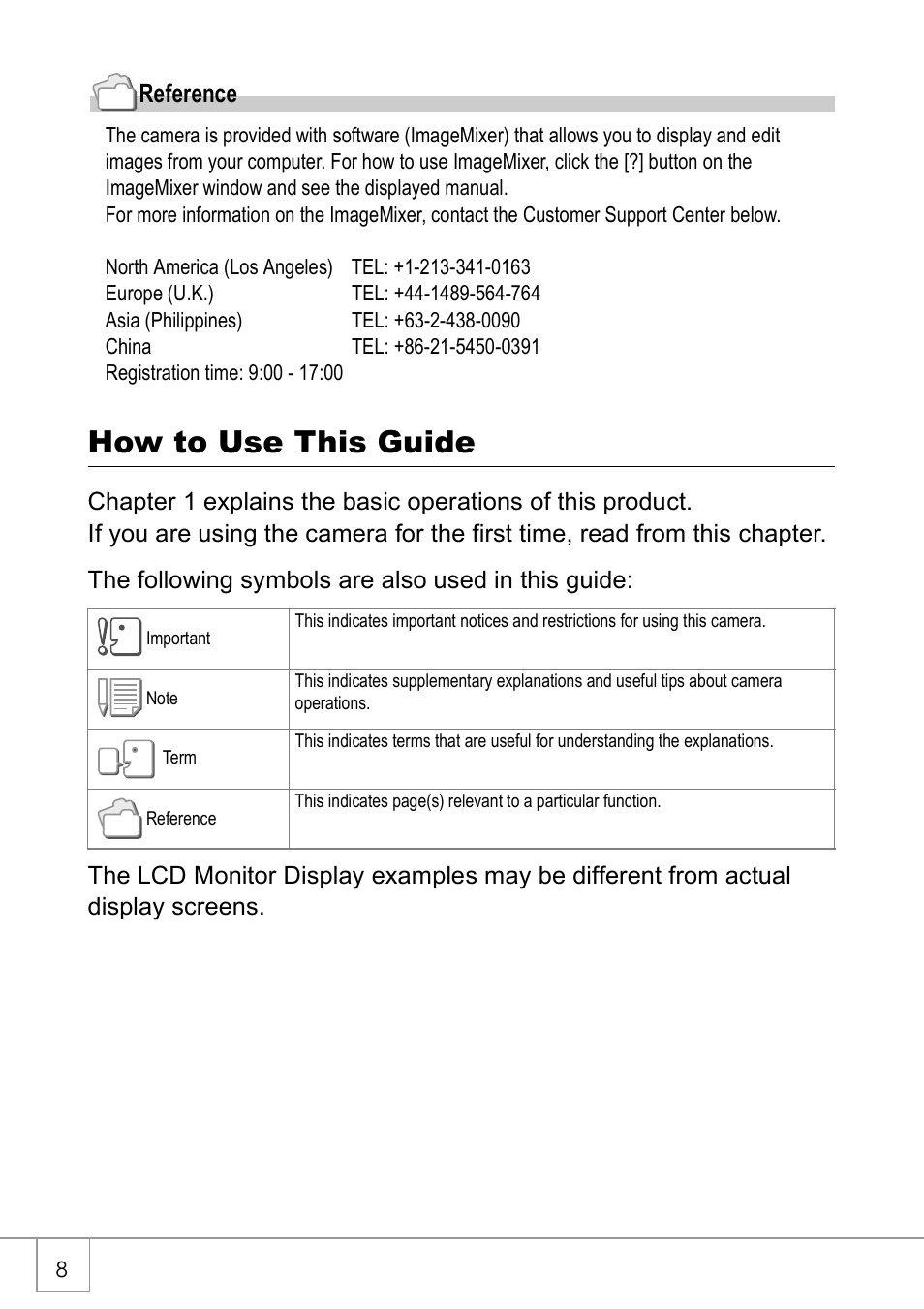 How to use this guide | Ricoh Caplio R2 User Manual | Page 10 / 172