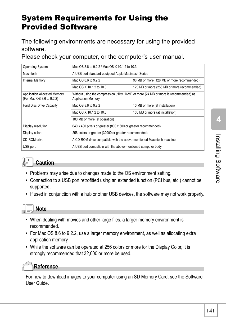 Reference | Ricoh Caplio R2 User Manual | Page 143 / 172